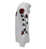 Local Fanatic Hoodie Herren Love & Roses - 11-6526W - Weiß