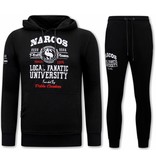 Local Fanatic Narcos University Jogginganzug Herren -11-6464Z - Schwarz