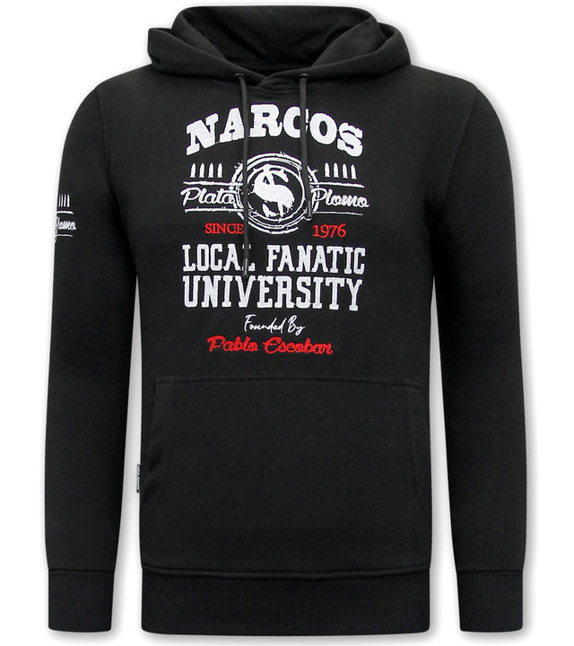 Local Fanatic Narcos University Jogginganzug Herren -11-6464Z - Schwarz