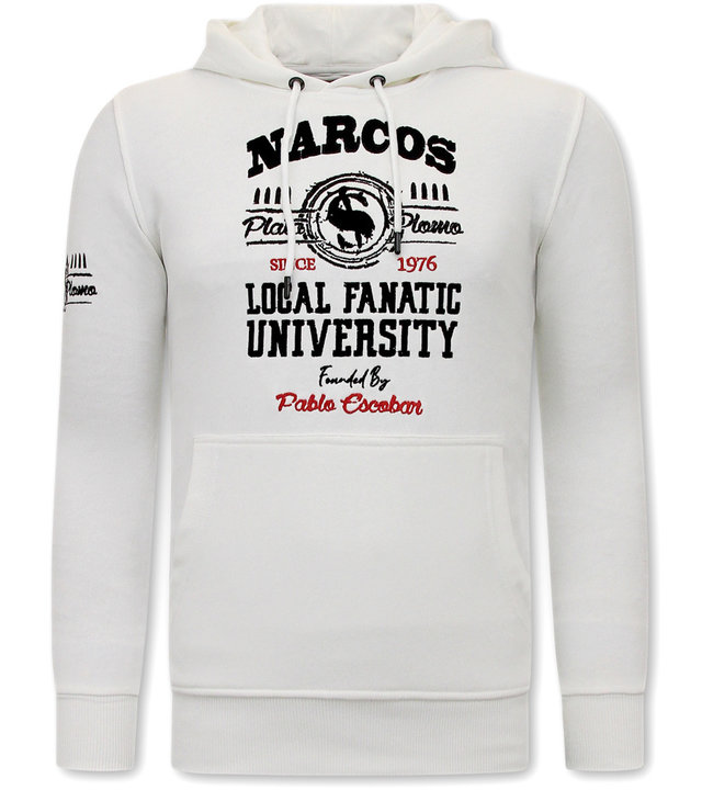 Local Fanatic Narcos University Jogginganzug Herren -11-6464W - Weiß