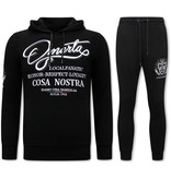 Local Fanatic Jogginganzug Herren Omerta Cosa Nostra - 11-6517Z - Schwarz