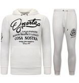 Local Fanatic Jogginganzug Herren Omerta Cosa Nostra - 11-6517W - Weiß