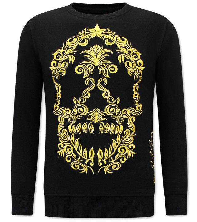 Local Fanatic Skull Embroidery Trainingsanzüge Herren - 11-6510Z - Schwarz