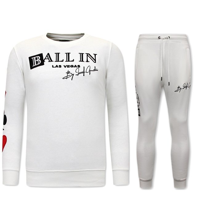 Local Fanatic Jogginganzug Herren Ballin Las Vegas - 11-6507W - Weiß