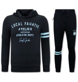 Local Fanatic Herren Jogginganzug Baumwolle - 11-6514BM - Blau