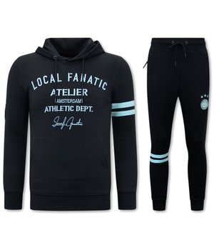 Local Fanatic Herren Jogginganzug Baumwolle - 11-6514BM - Blau