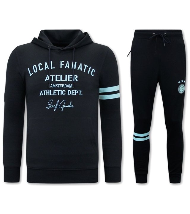 Local Fanatic Herren Jogginganzug Baumwolle - 11-6514BM - Blau