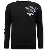 IKAO 2Pac Männer pullover - KS-87 - Schwarz