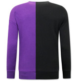 IKAO Chicago Bulls vs Lakers Sweatshirt - Schwarz / Violett