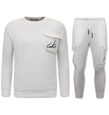 IKAO Designer Jogginganzug Herren - IK-273/274 - Weiß