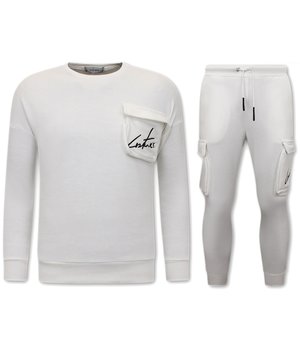 IKAO Designer Jogginganzug Herren - IK-273/274 - Weiß