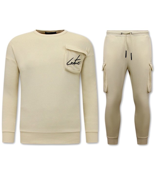 IKAO Designer Jogginganzug Herren - IK-273/274 -PAK - Braun