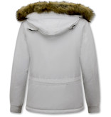 Matogla  Anorak Winterparka Damen Mit Fell - 8691 - Weiß