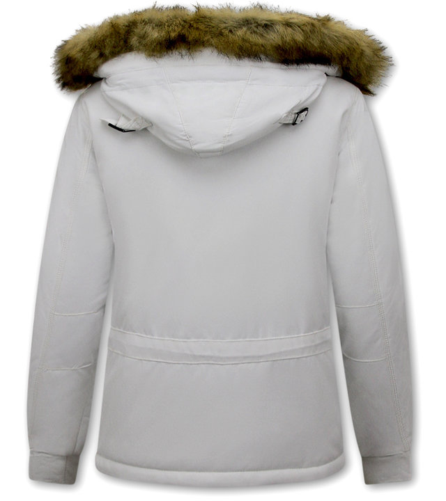 Matogla  Anorak Winterparka Damen Mit Fell - 8691 - Weiß