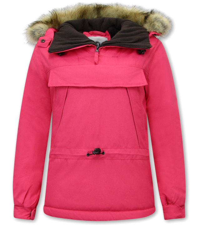 Matogla  Anorak Winterparka Damen Mit Fell - 8691 - Rosa