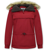 Matogla  Anorak Winterparka Damen Mit Fell - 8691 - Rot