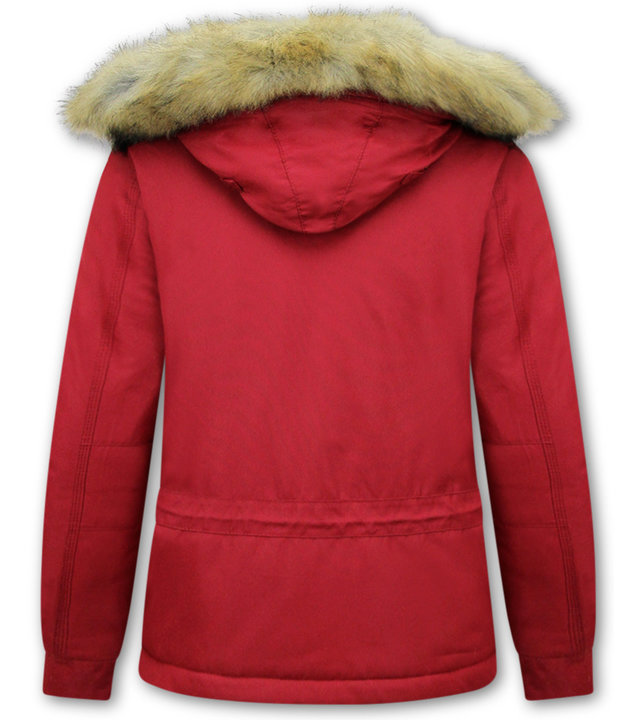 Matogla  Anorak Winterparka Damen Mit Fell - 8691 - Rot