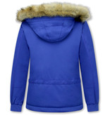 Matogla  Winterparka Damen Mit Fell Anorak - 8691 - Blau