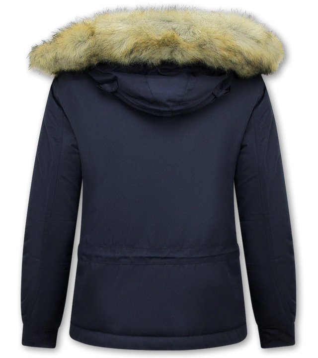 Matogla  Anorak Winterparka Damen Mit Fell - 8691 - Blau