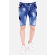 Stretch Shorts Herren Mit Farbspritzer - 1014 - Blau