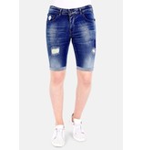 Local Fanatic Stretch Shorts Herren Farbspritzer - 1015 - Blau