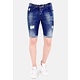 Stretch Shorts Herren Farbspritzer - 1015 - Blau