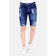 Jeanshose Kurz Slim Fit Destroyed - 1016 - Blau
