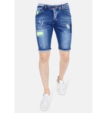 Local Fanatic Herren Kurze Jeans - 1044 - Blau Local Fanatic Herren Kurze Jeans - 1044 - Blau