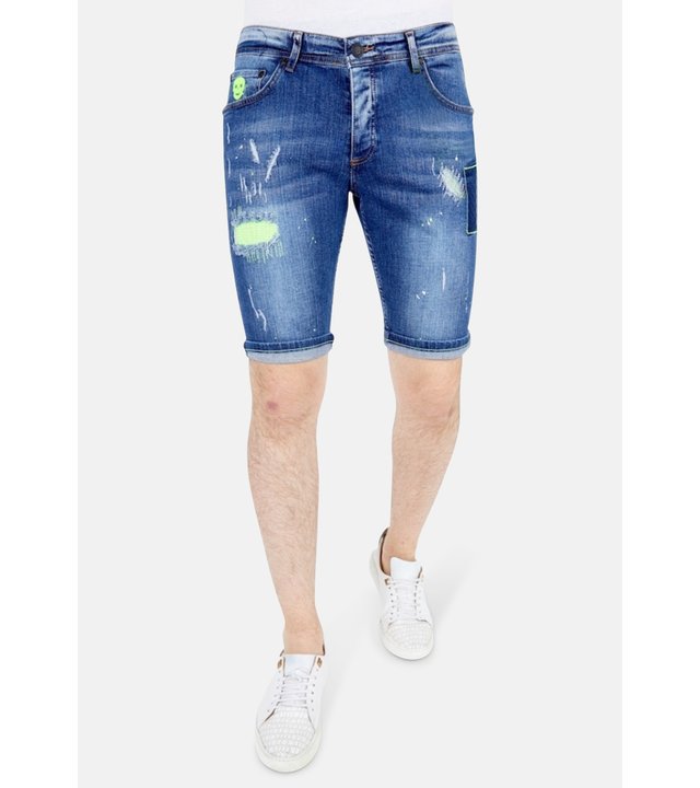 Local Fanatic Herren Kurze Jeans - 1044 - Blau