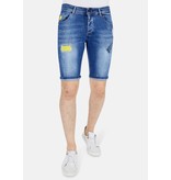Local Fanatic Jeanshose Herren Kurz - 1046 - Blau Local Fanatic Jeanshose Herren Kurz - 1046 - Blau