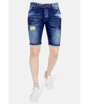 Local Fanatic Herren kurze Jeans - 1052 - Blau