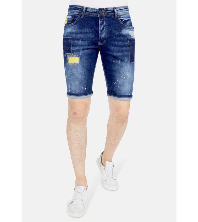 Local Fanatic Herren kurze Jeans - 1052 - Blau