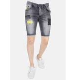 Local Fanatic Kurze Jeans Shorts Herren - 1053 - Grau