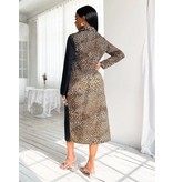 Msn-Collection Royal Luxe Kleid mit Tigerdruck - 2275 - Schwarz Msn-Collection Royal Luxe Kleid mit Tigerdruck - 2275 - Schwarz