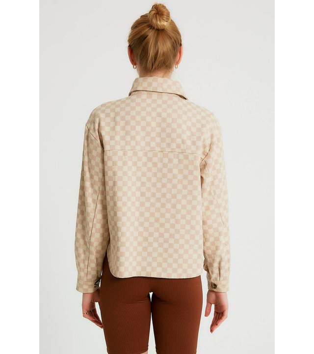 Robin-Collection Übergroßes Damenhemd - M34584 - Beige
