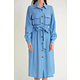 Leeres langes Damenkleid - M34769 - Blau