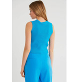 Robin-Collection Elastisches Rippentop für Damen - T93564 - Blau