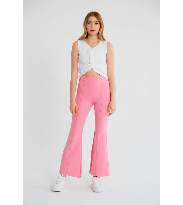 Robin-Collection Elastisches Rippentop für Damen - T93564 - Weiß