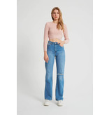 Robin-Collection Basic-Jeans mit hoher Taille - D83578 - Blau