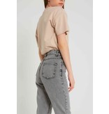 Robin-Collection Basic-Jeans mit hoher Taille - D83607 - Grau