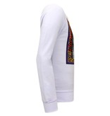 Tony Backer Sweater Herren Tiger Poster - 3627 - Weiß Tony Backer Sweater Herren Tiger Poster - 3627 - Weiß