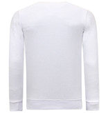 Tony Backer Sweatshirt Männer Eagle Head Print - 3645 - Weiß