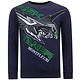 Sweater Herren Eagle Head Print - 3645 - Blau