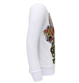 Tony Backer Heren Sweater met Print - Skull Head - 3662 - Wit