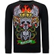 Herren Sweater Skull Head - 3662 - Schwarz