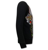 Tony Backer Herren Sweater Skull Head - 3662 - Schwarz