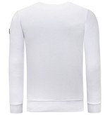 Tony Backer Gouden Leeuw Sweatshirt Herren - 3728 - Weiß