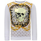 Sweatshirt Herren Skull Strass - 3796 - Weiß