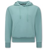 Y-TWO Basic Oversize Hoodies Männer - F2590 - Türkis