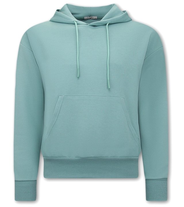 Y-TWO Basic Oversize Hoodies Männer - F2590 - Türkis